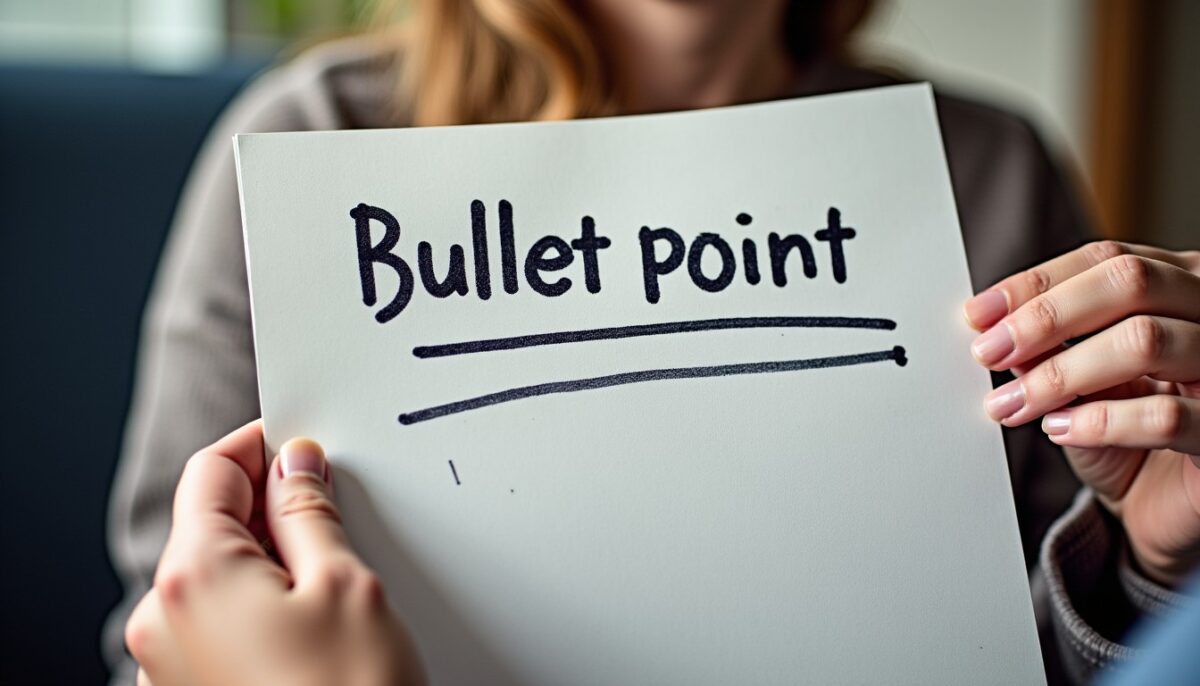 Bullet point : définition claire et utilité expliquée simplement